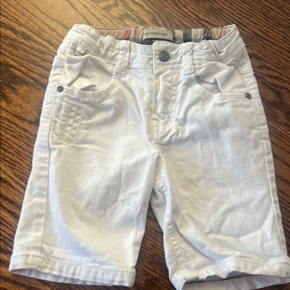 Burberry White Kids Shorts
